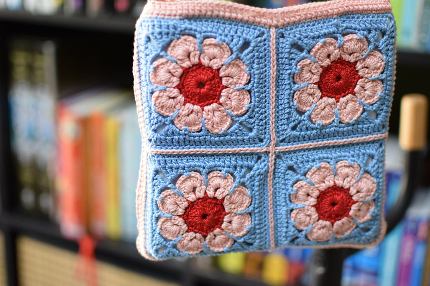 Happy Bag - Blue and Salmon Pink