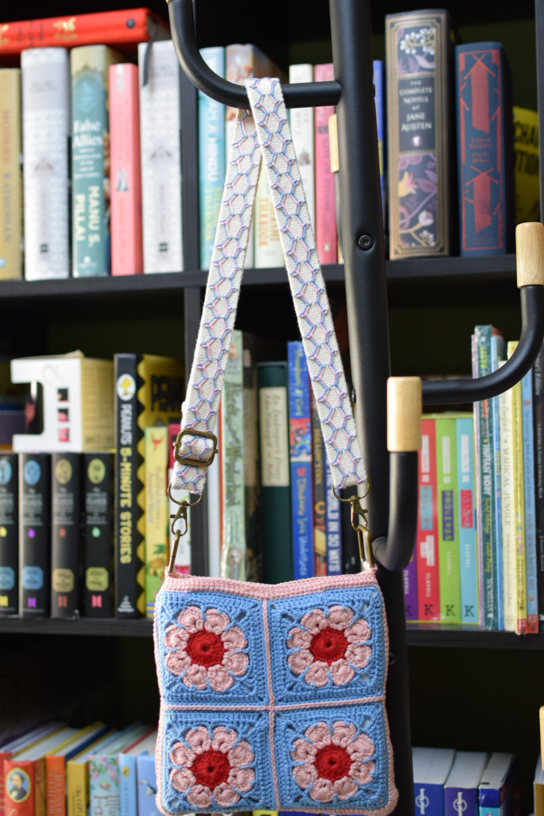 Happy Bag - Blue and Salmon Pink