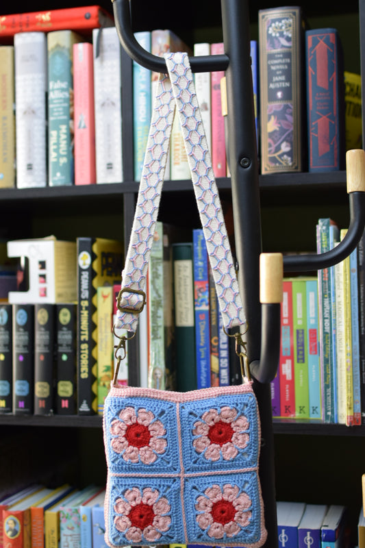 Happy Bag - Blue and Salmon Pink